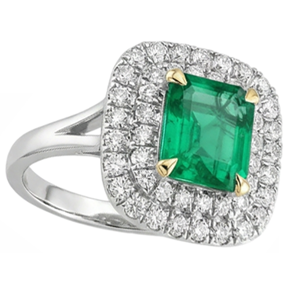Élégant Bague Pierre de Couleur 2 carats – vue d'angle