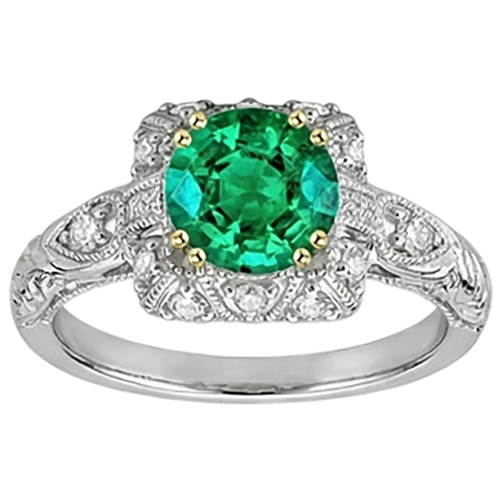 Confectionné main Bague Pierre de Couleur 3 carats – vue de côté