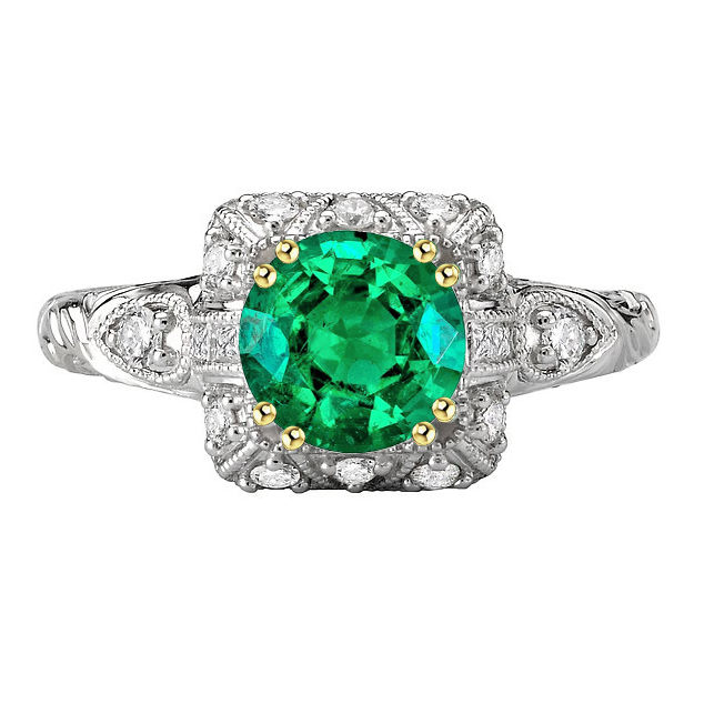 Confectionné main Bague Pierre de Couleur 3 carats – vue principale
