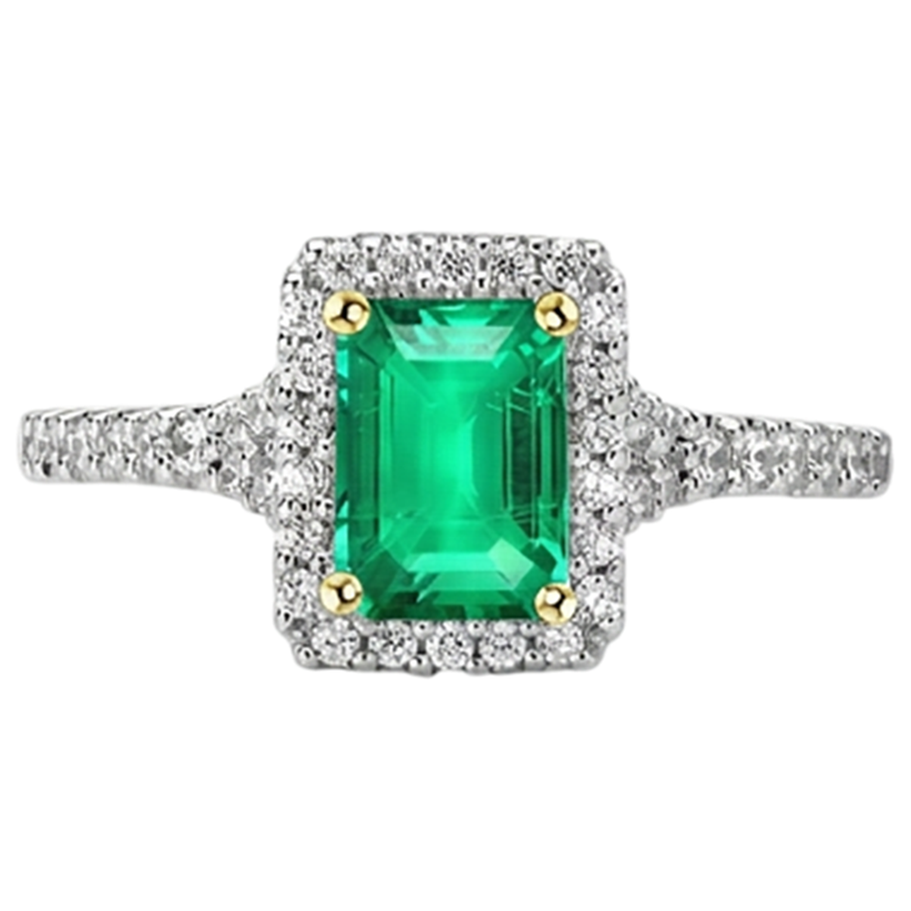 Fin Bague avec Gemme 2 carats – vue de profil