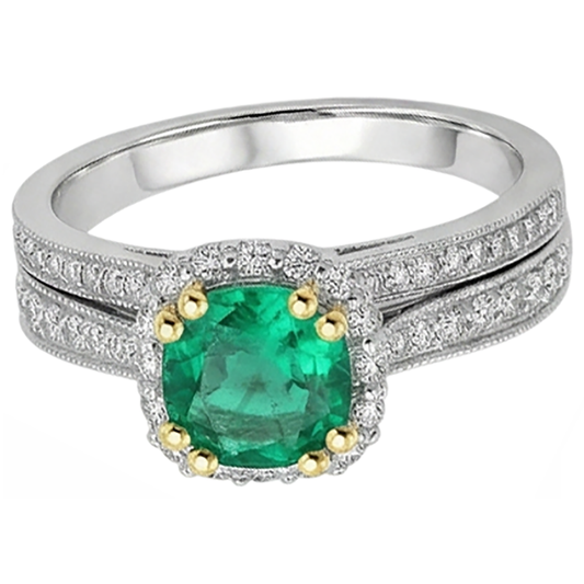 Artisanal Bague Pierre de Couleur 2,50 carats – vue de face