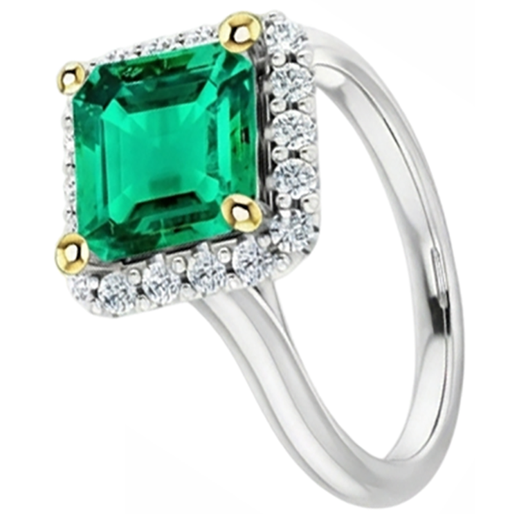 Signature Bague Pierre de Couleur 3,50 carats – vue d'angle