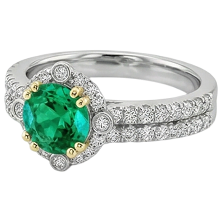 Brillant Bague Pierre Précieuse 2,50 carats – vue de côté