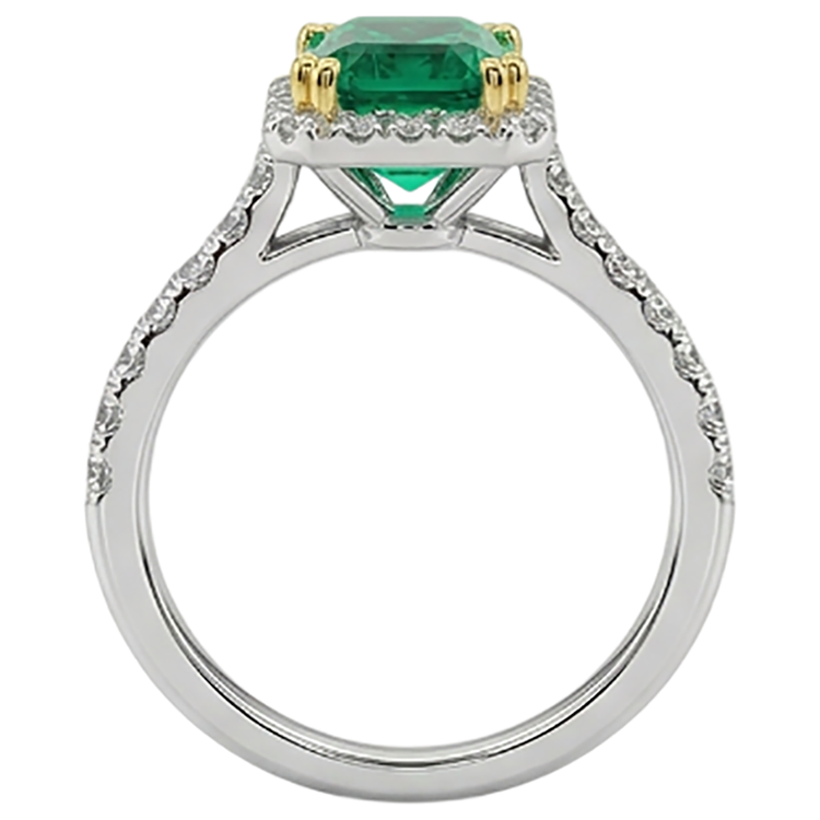 Exquis Bague Pierre Précieuse 2 carats – vue de profil
