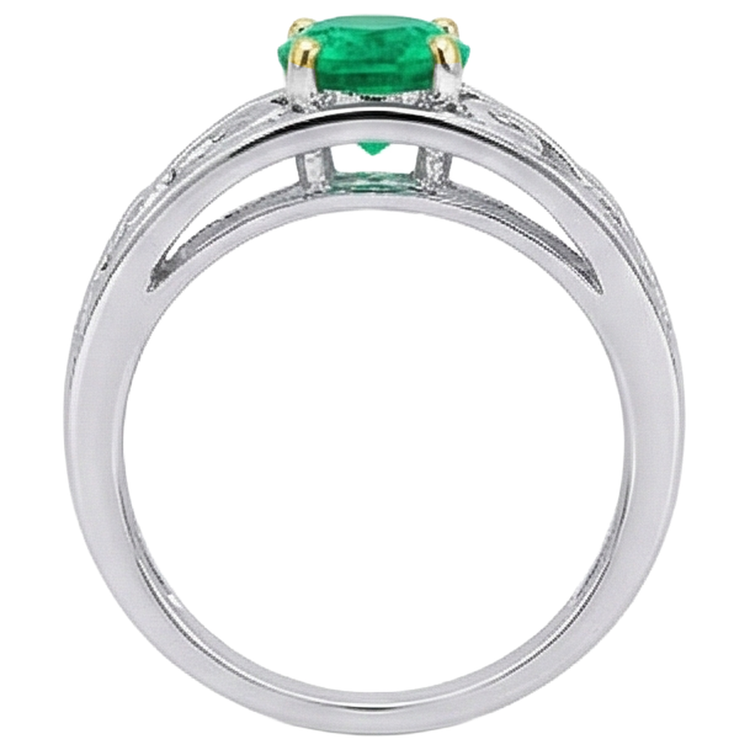 De luxe Bague Pierre de Couleur 2 carats – vue de dessus