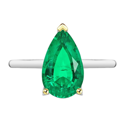 Émeraude Colombienne Certifié GIA Bague avec Gemme 3 carats en