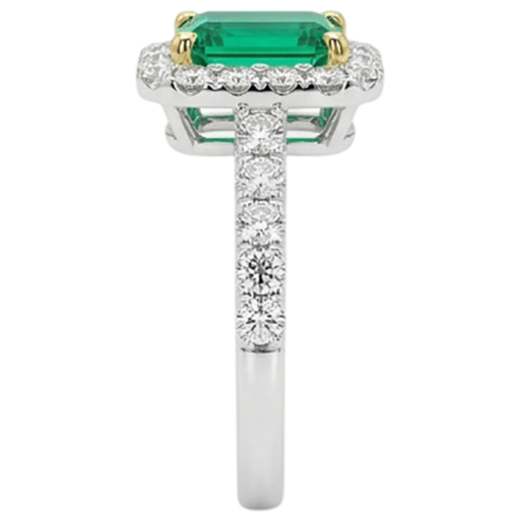Éblouissant Bague Pierre Précieuse 2 carats – vue arrière