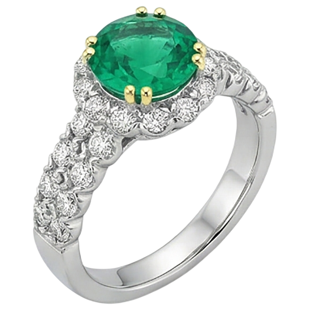 Brillant Bague avec Gemme 3 carats – vue de profil