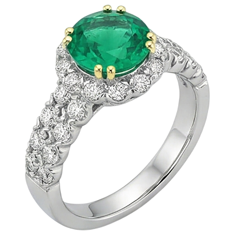 Brillant Bague avec Gemme 3 carats – vue de profil