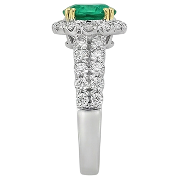Brillant Bague avec Gemme 3 carats – vue arrière