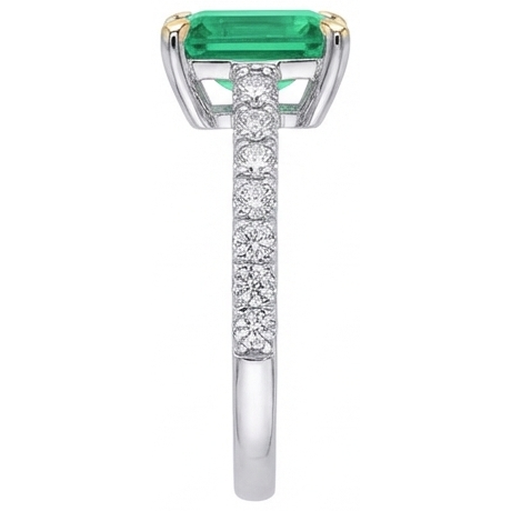 Raffiné Bague Pierre de Couleur 2,50 carats – vue de profil