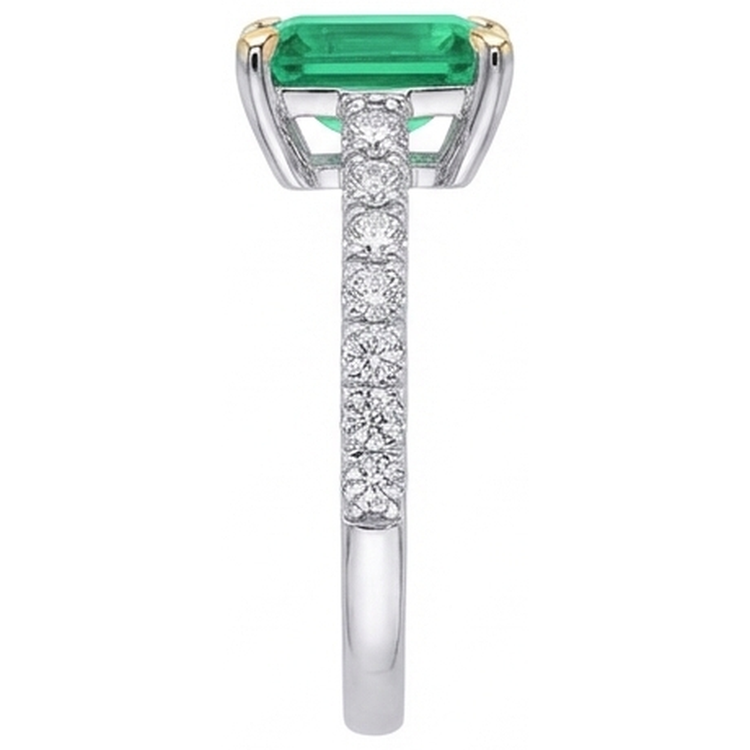 Raffiné Bague Pierre de Couleur 2,50 carats – vue de profil