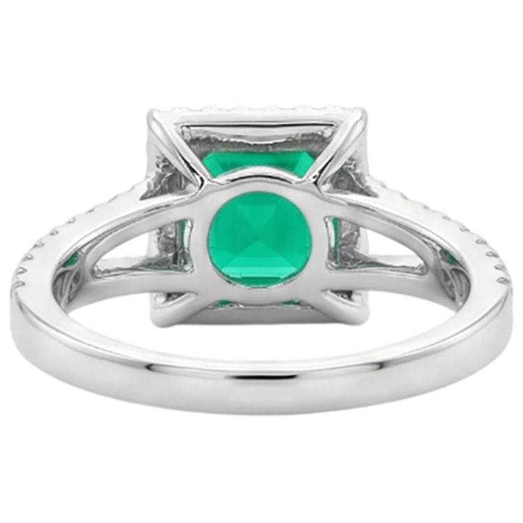 Fait à la main Bague avec Gemme 3,50 carats – vue arrière