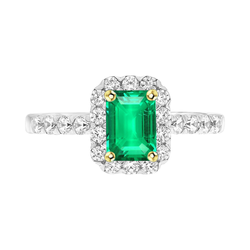 Éblouissant Bague Pierre Précieuse – Émeraude 2 carats