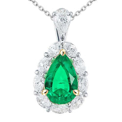 GIA Certifié Pendentif Pierre Précieuse – Émeraude Colombienne 4