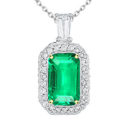 Signature Émeraude Pendentif Pierre Précieuse 4,50 carats