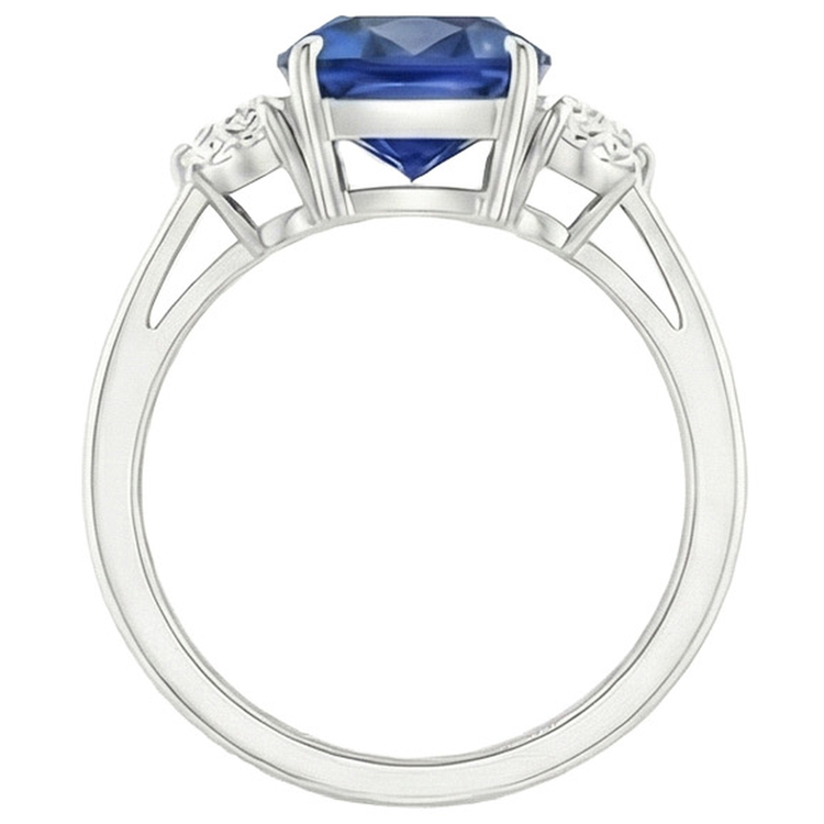 Grosse Bague Saphir Coussin 6 Carats