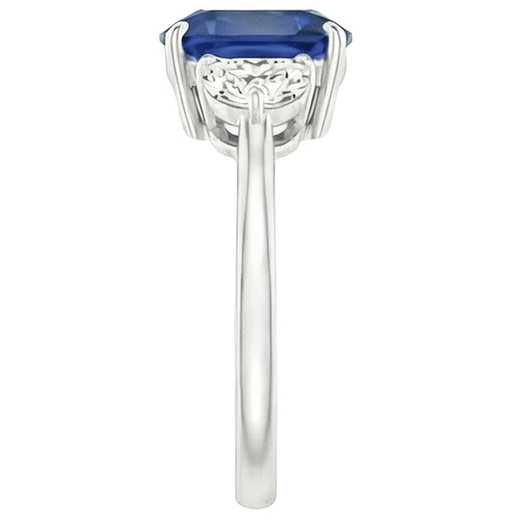Grosse Bague Saphir Coussin 6 Carats