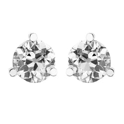 Grosses Boucles D'Oreilles Clous Véritable Diamant 7 Carats