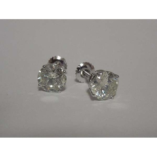 Grosses Boucles D'Oreilles Véritable Diamants 7.50 Carats Or Blanc Neuf