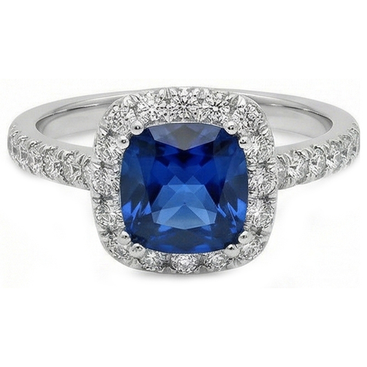 naturel cushion diamant 3.90carats alliance détail rapproché