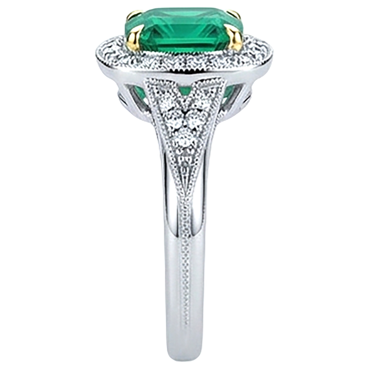 Chatoyant Bague Pierre Précieuse 2,50 carats – vue de dessus