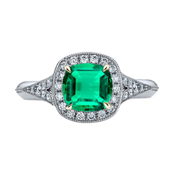 Vintage Émeraude Bague Pierre Précieuse 2,50 carats – Or