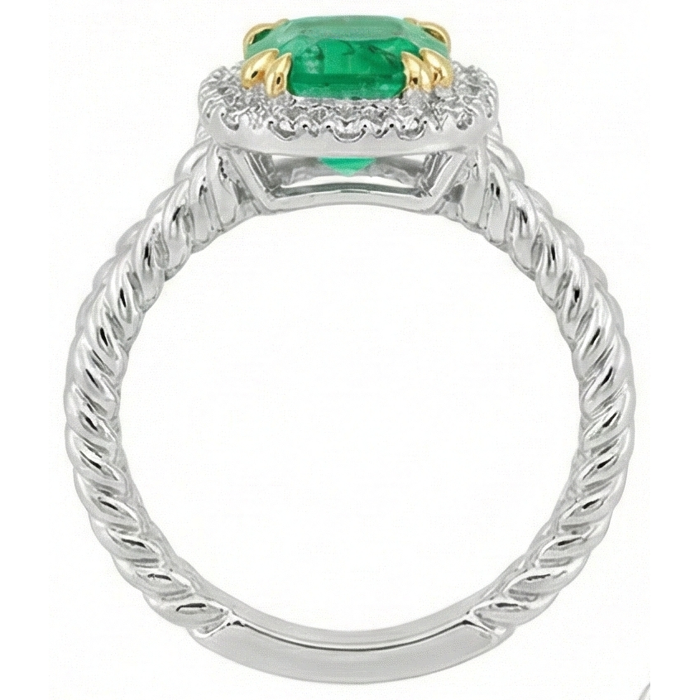 Sur mesure Bague avec Gemme 2 carats – vue de profil