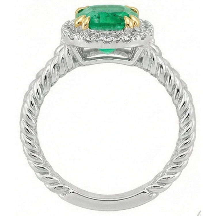 Sur mesure Bague avec Gemme 2 carats – vue de profil