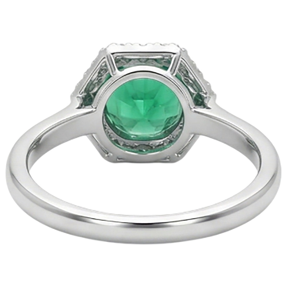 Sophistiqué Bague Pierre de Couleur 2 carats – vue arrière