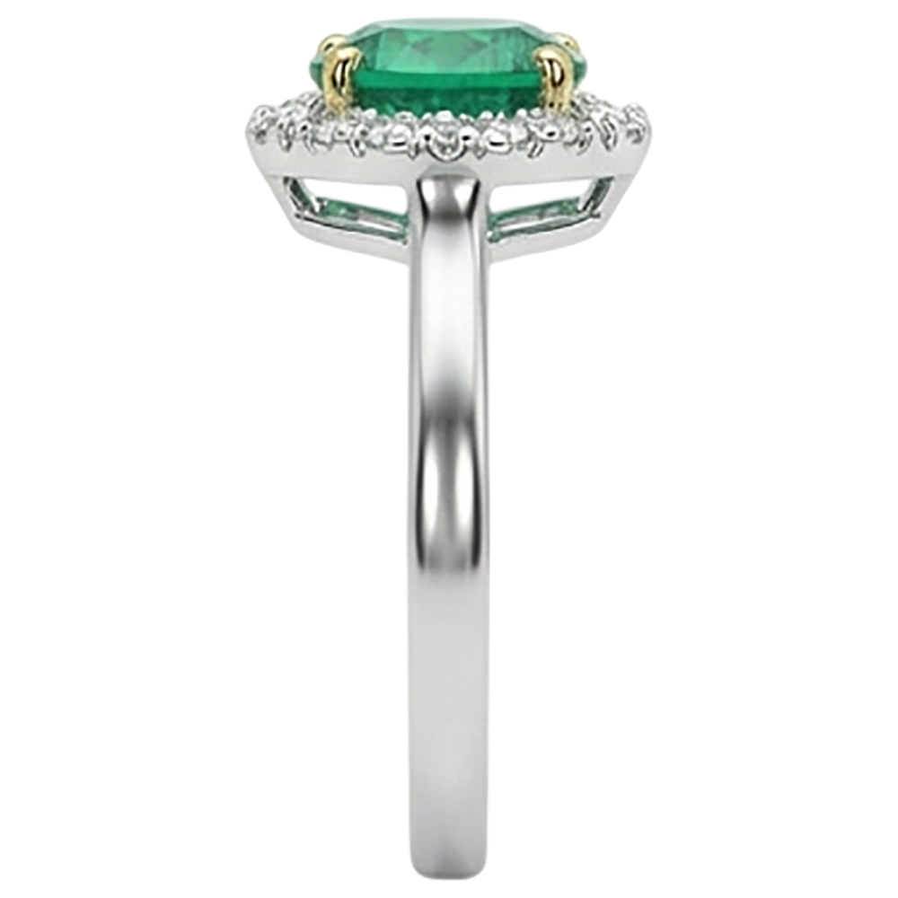 Sophistiqué Bague Pierre de Couleur 2 carats – vue de dessus