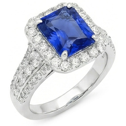Bague Saphir Naturel 3.50 Carats