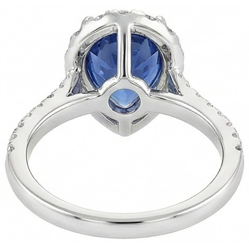 Rayonnant Bague Pierre Précieuse 3,75 carats – vue de dessus