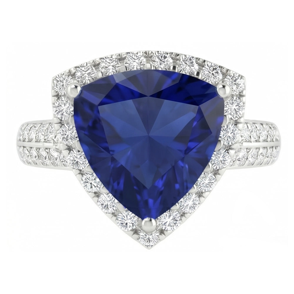 naturel round saphir 3carats bague détail rapproché