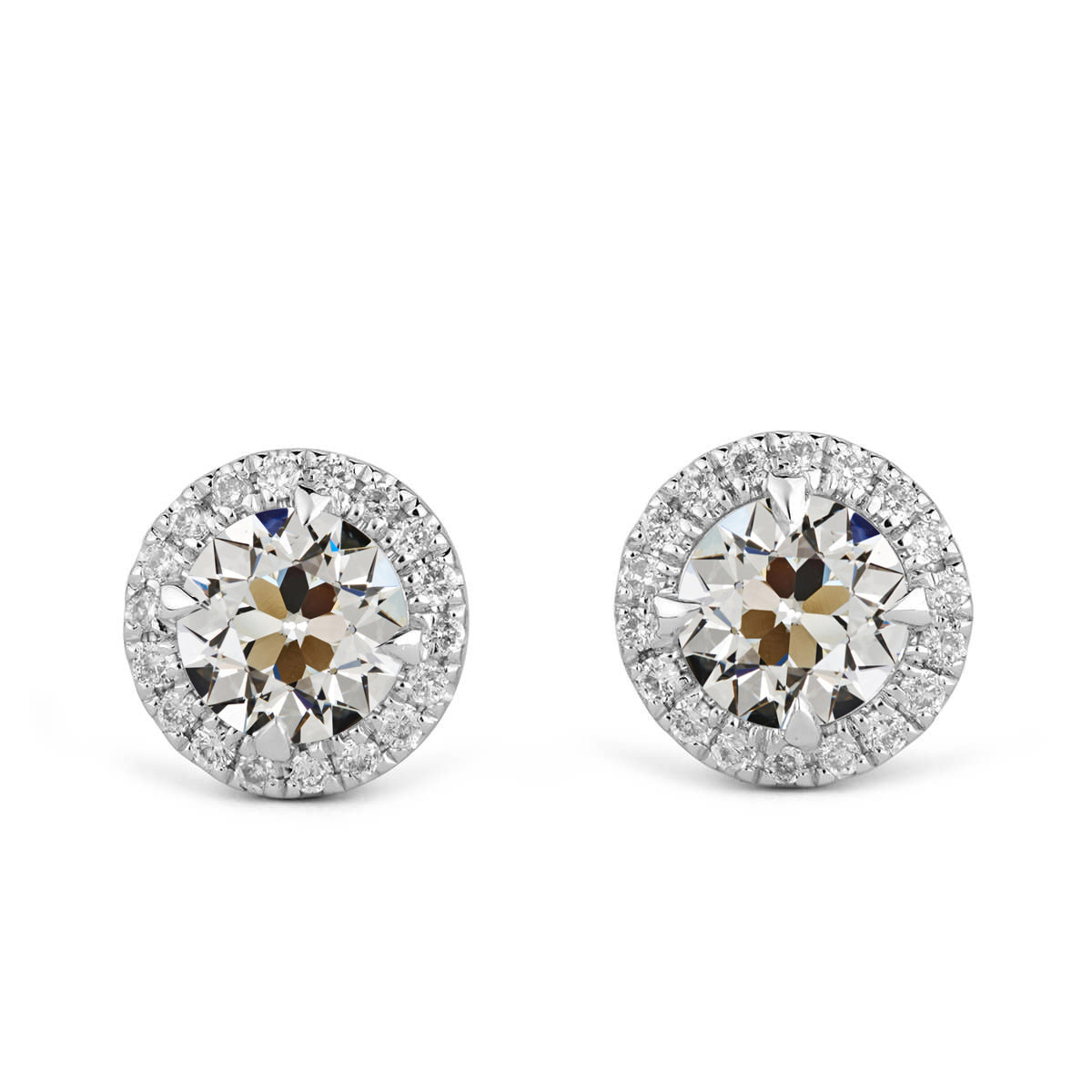 Brillant Pendants d'Oreilles 1,50-carats Or Blanc 14 Carats – vue principale