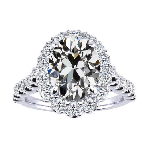 Brillant Bague de Fiançailles Halo – vue principale