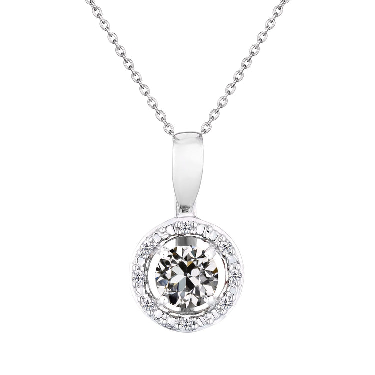 Diamant Fin Pendentif 2-carats Or Blanc 14 Carats – vue principale