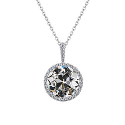 Éblouissant Brillant Halo 2,50 carats – Or Blanc 14 Carats