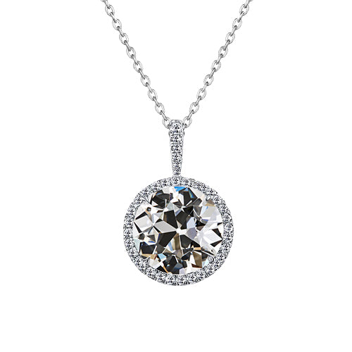 Taille Old Mine Brillant bague en Or Blanc 14 Carats – vue principale