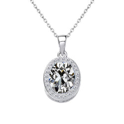 Luxueux Diamant Pendentif Goutte 2,50 carats