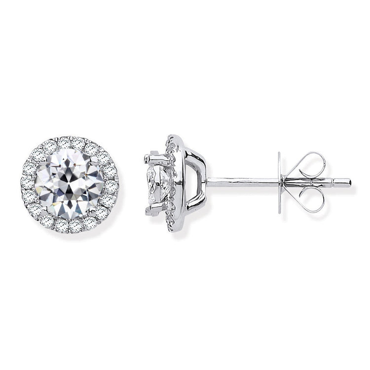 Brillant Pendants d'Oreilles 3,50 carats Or Blanc 14 Carats – vue principale