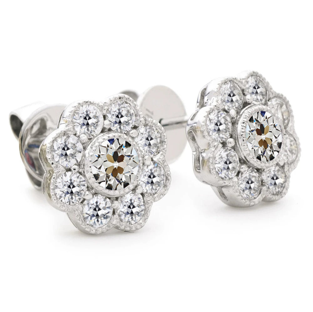 Fait à la main Diamant Fin Pendants d'Oreilles 1 carats – vue principale