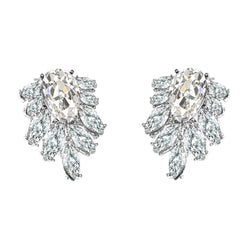 Or Blanc 14 Carats Diamant Fin Puces d'Oreilles – 1,50-carats