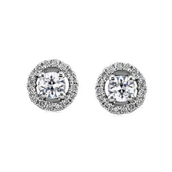 Artisanal Puces d'Oreilles avec Diamant Coussin Antique – 1