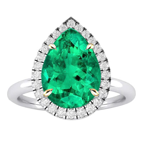 Exquis Bague avec Gemme 3 carats – vue principale