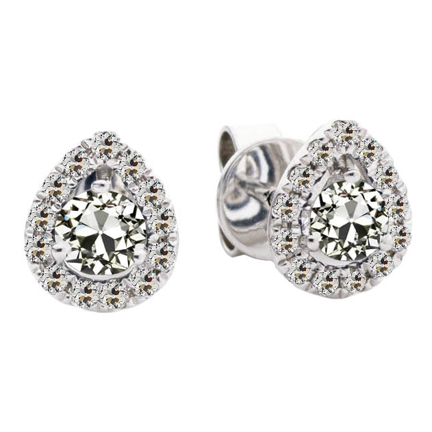 Diamant Pendants d'Oreilles 1,50-carats Or Blanc 14 Carats – vue principale