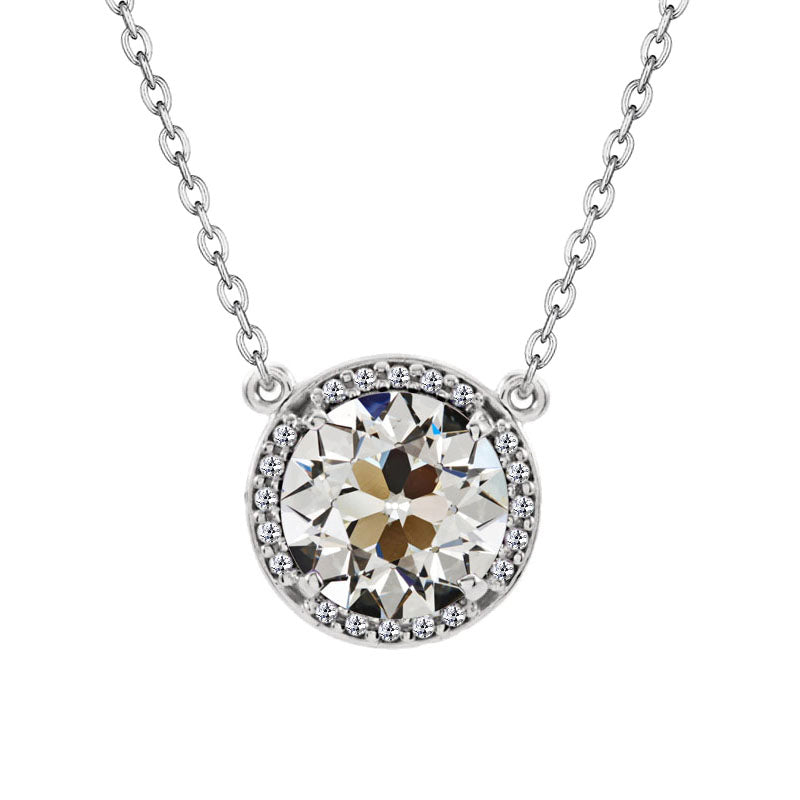 Halo Or Blanc 14 Carats avec Diamant Fin – vue principale