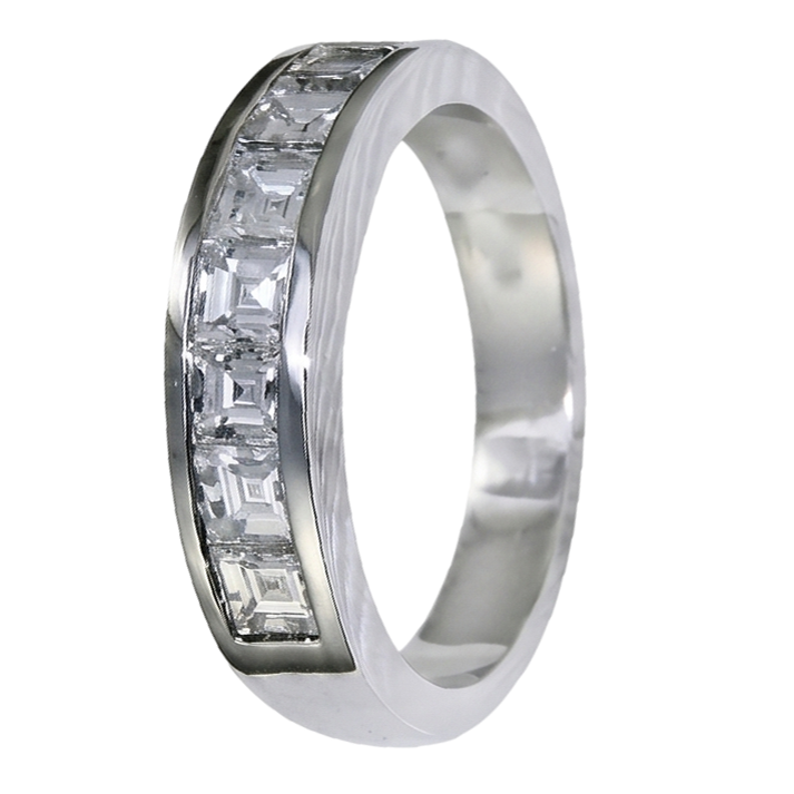 Haut de gamme Certifié IGI Diamant Fin Bague Homme – 3,50 carats