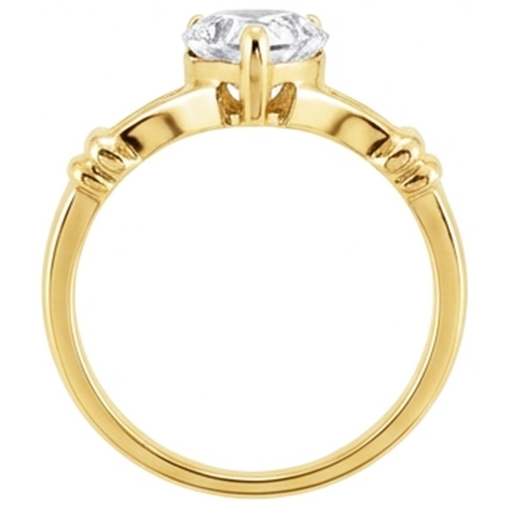 Haut de gamme Solitaire de Fiançailles 4,50 carats – vue d'angle