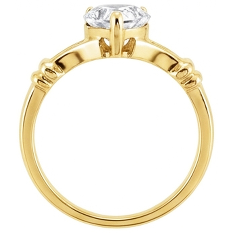 Haut de gamme Solitaire de Fiançailles 4,50 carats – vue d'angle